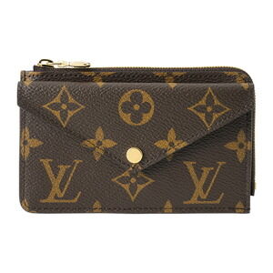 Louis Vuitton Monogram Porte Carte Recto Verso Card Wallet Brown